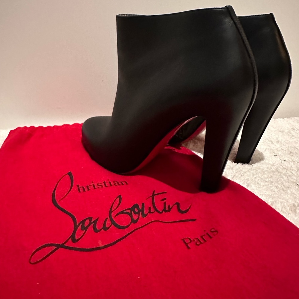 Christian Louboutin Bobsleigh 100mm leather booties | 37.5